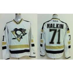 2014 Pittsburgh Penguins #71 E Malkin Stadium Series White Jerseys