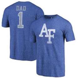 Air Force Falcons Fanatics Branded Royal Greatest Dad Tri Blend T-Shirt