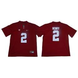 Alabama Crimson Tide 2 Derrick Henry Red Nike College Football Jersey