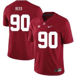 Alabama Crimson Tide 90 Jarran Reed Red Nike College Football Jersey Dzhi