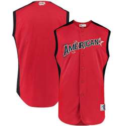 American League Red 2019 MLB All Star Workout Team Jersey Dzhi