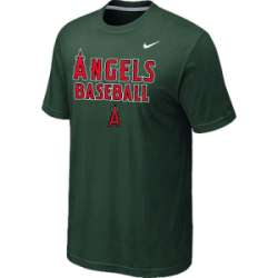 Anaheim Angels 2014 Home Practice T-Shirt - Dark Green