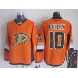 Anaheim Ducks #10 Corey Perry Orange Signature Edition Jerseys