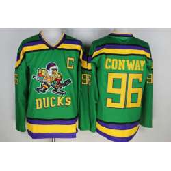 Anaheim Ducks #96 Conway Green-Yellow CCM Throwback Jerseys