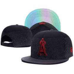 Angels Team Logo Black Adjustable Hat GS