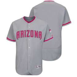 Arizona Diamondbacks Blank Gray Road 2016 Mother's Day Flexbase Collection Stitched Baseball Jersey Jiasu