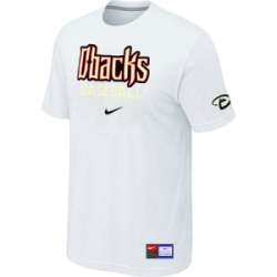 Arizona Diamondbacks Crimson White Nike Short Sleeve Practice T-Shirt