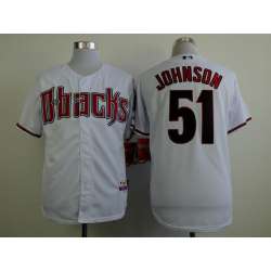 Arizona Diamondbacks #51 Randy Johnson White Cool Base Jerseys