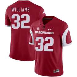 Arkansas Razorbacks 32 Jonathan Williams Red College Football Jersey Dzhi
