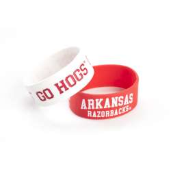 Arkansas Razorbacks Bracelets 2 Pack Wide - Special Order