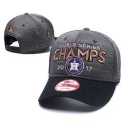 Astros Graphite 2017 World Series Champions Peaked Adjustable Hat GS