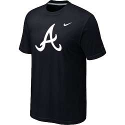 Atlanta Braves Heathered Nike Black Blended T-Shirt