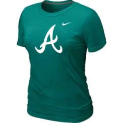 Atlanta Braves Heathered Nike Women\'s L.Green Blended T-Shirt