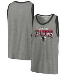 Atlanta Falcons NFL Pro Line by Fanatics Branded Throwback Collection Season Ticket Tri-Blend Tank Top - Heathered Gray