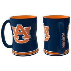 Auburn Tigers Coffee Mug - 14oz Sculpted Relief