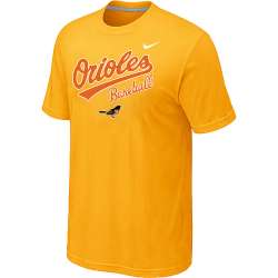 Baltimore Orioles 2014 Home Practice T-Shirt - Yellow