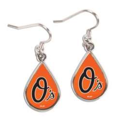 Baltimore Orioles Earrings Tear Drop Style - Special Order