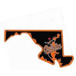 Baltimore Orioles Home State Vinyl Sticker