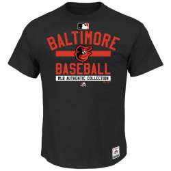 Baltimore Orioles Majestic Big x26 Tall Collection Team Property WEM T-Shirt - Black