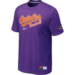 Baltimore Orioles Purple Nike Short Sleeve Practice T-Shirt