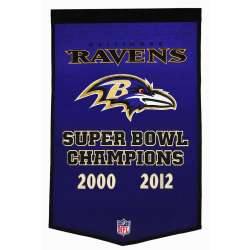 Baltimore Ravens Banner 24x36 Wool Dynasty