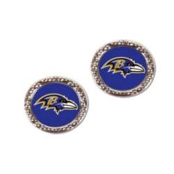 Baltimore Ravens Earrings Post Style