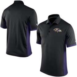 Baltimore Ravens Team Logo Black Polo Shirt