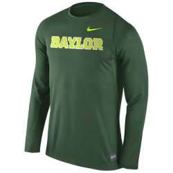 Baylor Bears Nike 2016 Elite Basketball Shooter Long Sleeve Dri-FIT WEM Top - Green