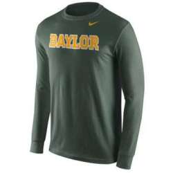 Baylor Bears Nike Wordmark Long Sleeve WEM T-Shirt - Green -