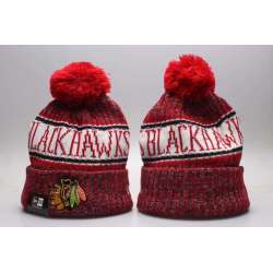 Blackhawks Fresh Logo Red Knit Hat YP