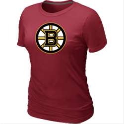 Boston Bruins Big & Tall Women's Logo Red T-Shirt