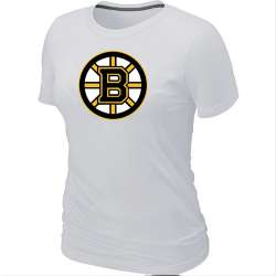 Boston Bruins Big & Tall Women's Logo White T-Shirt