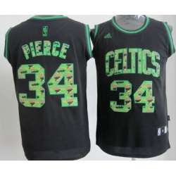Boston Celtics #34 Paul Pierce Black Camo Fashion Jerseys