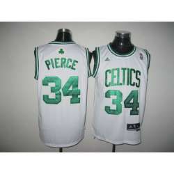 Boston Celtics #34 Paul Pierce White Jersey