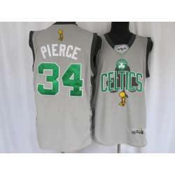 Boston Celtics #34 Pierce Grey Champions Commemorative Jerseys