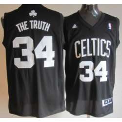 Boston Celtics #34 The Truth Black Fashion Jerseys