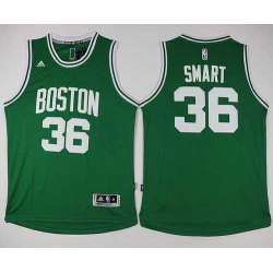 Boston Celtics #36 Marcus Smart Revolution 30 Green Stitched Jerseys