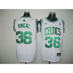Boston Celtics #36 Shaquille O Neal White Jerseys