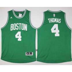 Boston Celtics #4 Isaiah Thomas Green Stitched Jerseys
