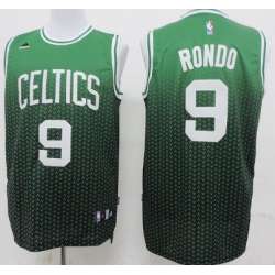 Boston Celtics #9 Rajon Rondo Revolution 30 Swingman 2013 Resonate Green Jerseys