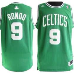 Boston Celtics #9 Rajon Rondo Revolution 30 Swingman Green Jerseys
