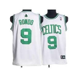 Boston Celtics #9 Rajon Rondo white Jerseys