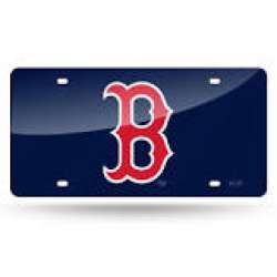 Boston Red Sox Blue Laser Plate