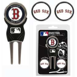 Boston Red Sox Golf Divot Tool with 3 Markers