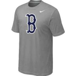 Boston Red Sox Heathered Nike L.Grey Blended T-Shirt