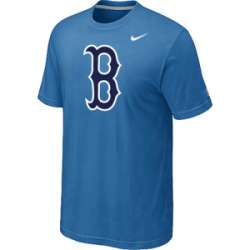 Boston Red Sox Heathered Nike light Blue Blended T-Shirt