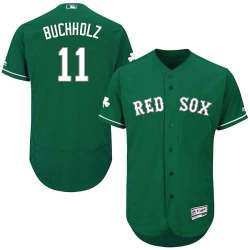 Boston Red Sox #11 Clay Buchholz Green Celtic Flexbase Stitched Jersey DingZhi