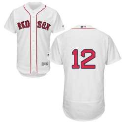 Boston Red Sox #12 Brock Holt White Flexbase Stitched Jersey DingZhi