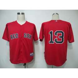 Boston Red Sox #13 Carl Crawford Red Jerseys