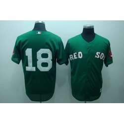 Boston Red Sox #18 Daisuke Matsuzaka Green Jerseys